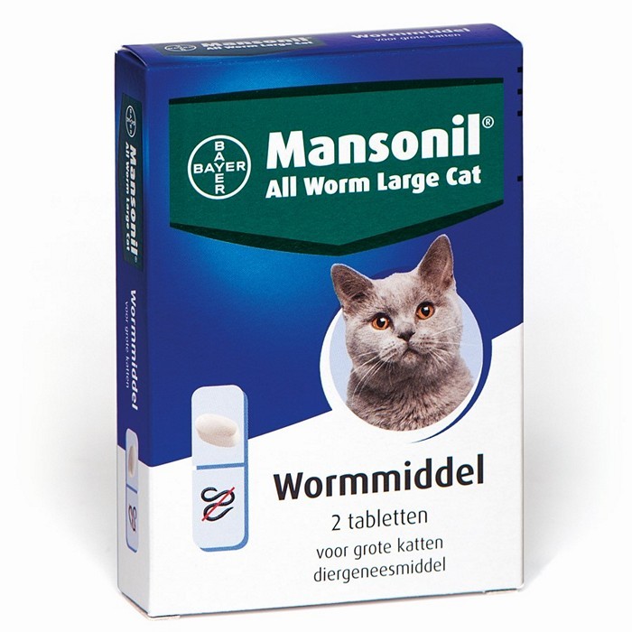 MANSONIL - All Worm large Cat 2 tabletten