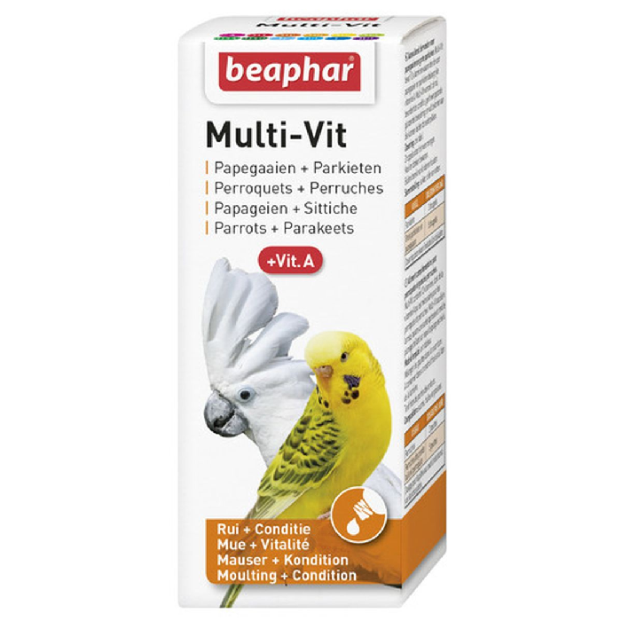 Beaphar Multi-vitamine voor parkieten en papegaaien